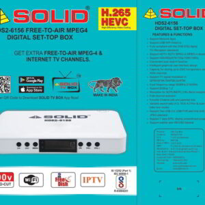 Buy Solid HDS2-6156 Free-To-Air HEVC 10 bits MPEG-4 Set-Top Box for DD Free dish and Srilanka Freesat TV channels
