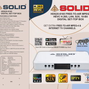 Buy Solid HDS2X-6165 Set-Top Box with HEVC 10bits