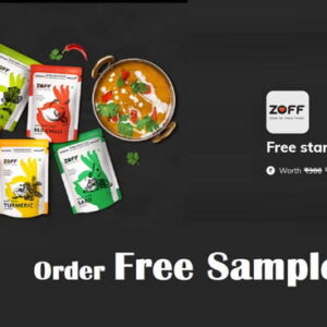 Grab free samples from zoff FMCG brand. Claim free Zoff Spices